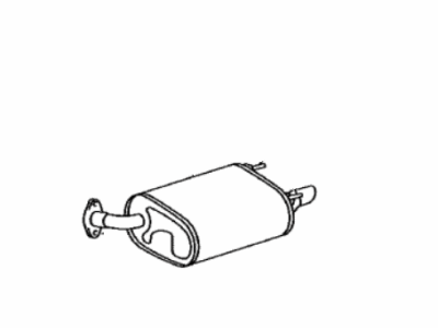 Toyota 17440-0P020 Pipe, Exhaust Tail, Driver Side