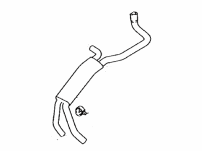 Toyota 16260-37080 Hose, Water By-Pass