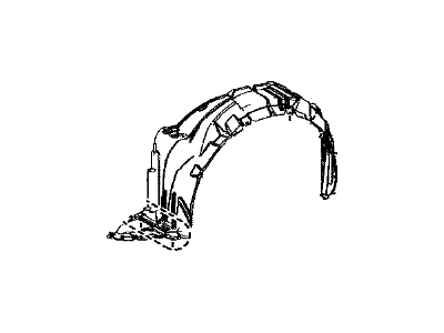 Scion 53875-12560 Liner,  Front Fender,  RH