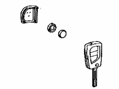 Scion 89070-12B10 Transmitter Assy,  Door Control (Cut Key)