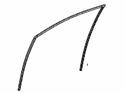 Scion 68151-12290 Run,  Front Door Glass,  LH