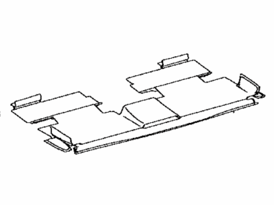 Toyota 58513-12271 Mat, Floor, Front Center
