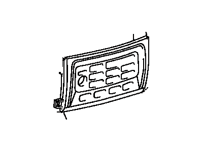 Toyota 55902-74030-A1 Panel Sub-Assembly, Air Conditioner