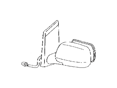 Toyota 87931-60800 Mirror,  Outer Rear View,  RH