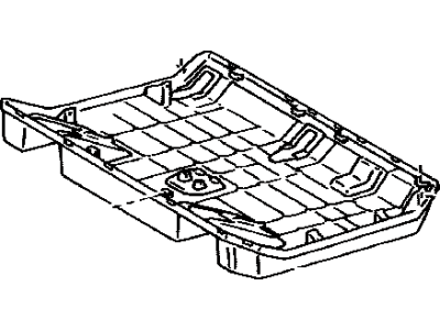Toyota 72908-60011-A1 Cover Sub-Assy,  Rear Seat Cush Under,  LH