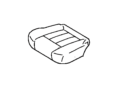 Toyota 71065-60130-A0 Cover,  Rear Seat Cushion,  RH (For Separate Type)