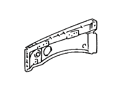 Toyota 53705-60040 Member, Front Apron To Cowl Side, Upper Passenger Side