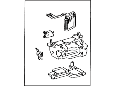 Toyota 87150-60663 Radiator Assy,  Heater