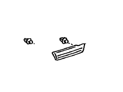 Toyota 75651-60180-B1 Moulding,  Quarter,  Outside RH