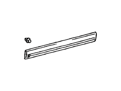 Toyota 75731-60120-E0 Moulding,  Front Door,  Outside RH