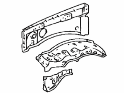 Toyota 53710-60192 Apron Sub-Assy,  Front Fender,  RH
