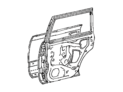 Toyota 67003-60230 Panel Sub-Assy,  Rear Door,  RH