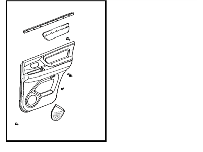 Toyota 67630-60551-B1 Board Sub-Assy,  Rear Door Trim,  RH