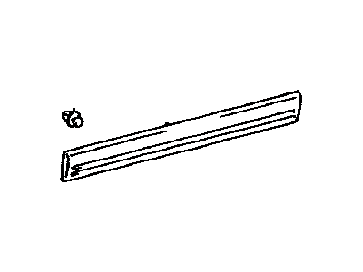 Toyota 75732-60120-B2 Moulding,  Front Door,  Outside LH