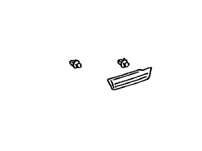 Toyota 75652-60170-H0 Moulding,  Quarter,  Outside LH