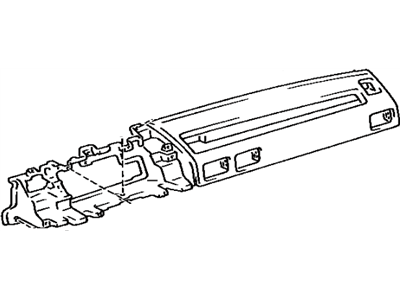 Toyota 55401-12150-02 Safety Pad Sub-Assembly, Instrument Panel, Upper