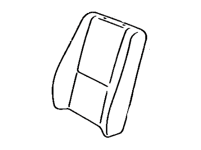 Toyota 71074-1A600-12 Cover, Front Seat Back, Driver Side(For Separate Type)