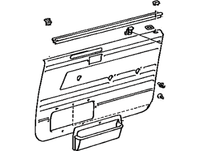 Toyota 67620-1A180-02 Board Sub-Assembly, Front Door Trim, Driver Side