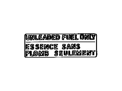 Toyota 74559-14030 Fuel Label