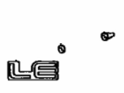 Toyota 75443-12661 Nameplate
