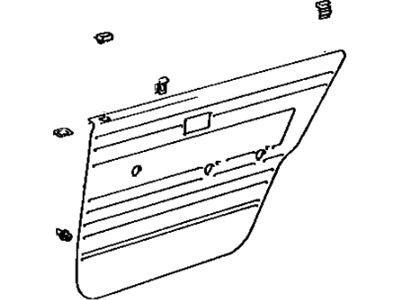 Toyota 67630-12310-02 Rear Door Trim