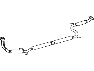 Toyota Corolla Exhaust Pipe - 17410-02020