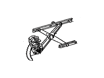 1987 Toyota Corolla Window Regulator - 69810-12250