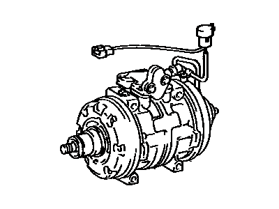 1984 Toyota Corolla A/C Compressor - 88320-12250-84