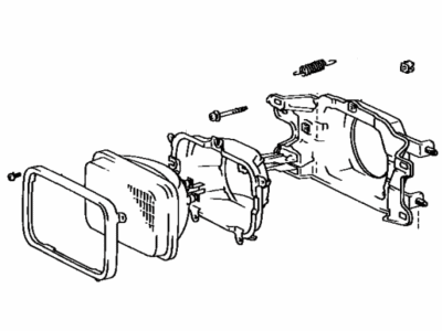 Toyota 04818-12120 Headlamp Assembly