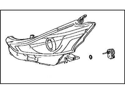 Toyota Prius V Headlight - 81185-47600