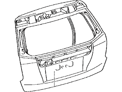 Toyota 67005-47350 Panel Sub-Assy,  Back Door