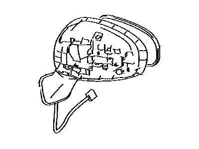 Toyota 87940-47490 Mirror Assy,  Outer Rear View,  LH