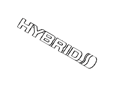 Toyota 75374-47061 Emblem,  Side Panel