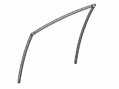 Toyota 68141-47041 Run,  Front Door Glass,  RH