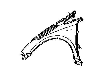 Toyota 53801-47070 Fender Sub-Assy,  Front RH