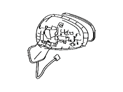 Toyota 87910-47490 Mirror Assy,  Outer Rear View,  RH