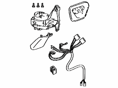 Toyota 87966-47160 Retractor,  Outer Mirror,  LH