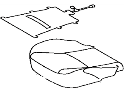 Toyota 71071-47371-B6 Cover,  Front Seat Cushion,  RH(For Separate Type)
