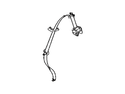 Toyota 73370-47021-B2 Belt Assy,  Rear NO.1 Seat,  Outer LH