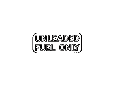 Toyota 74559-14050 Plate,  Fuel Caution