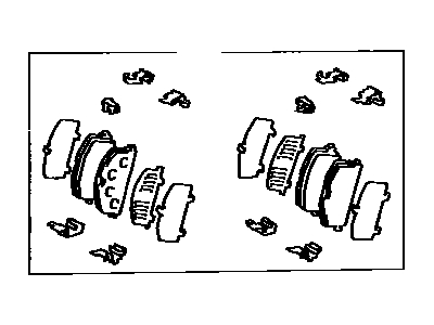 Toyota 04491-16210 Pad Kit,  Disc Brake,  Front