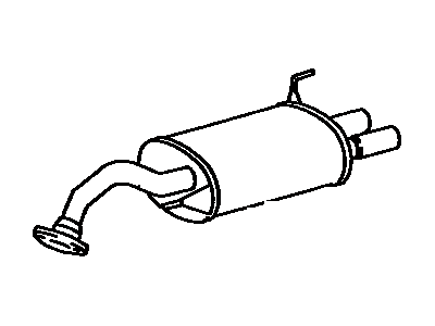 Toyota 17430-11610 Pipe Assy,  Exhaust,  Tail