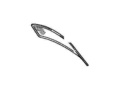 Toyota 64811-16400 Back Glass