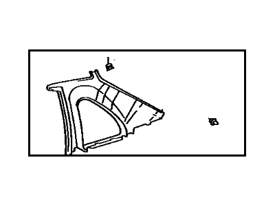 Toyota 62472-16310-W4 Quarter Trim Panel
