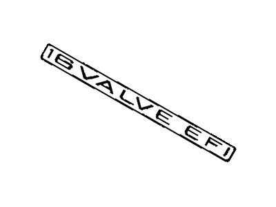 Toyota 75385-16210-B0 Nameplate
