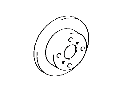 Toyota Paseo Brake Disc - 43512-16130
