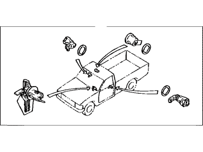 Toyota 69005-35030 Cylinder Set,  Lock