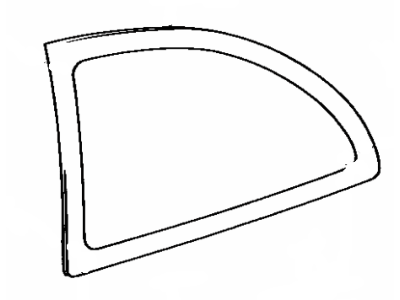 Toyota 62711-16500 Quarter Glass