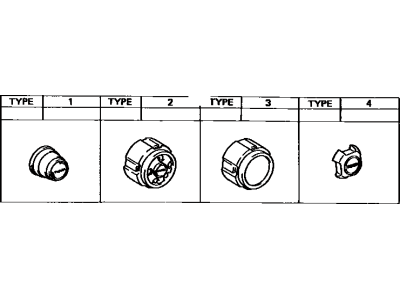 Toyota 42603-27060 Ornament Sub-Assy,  Wheel Hub