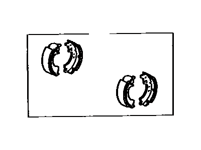 Toyota 04495-28041 Shoe Kit,  Rear Brake